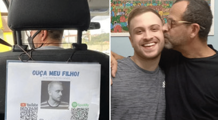 Pai uber coloca anúncio de filho cantor em seu carro e garoto consegue gravadora: “Ouça meu filho”
