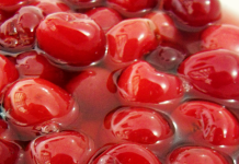 Cereja em calda é feita de chuchu?