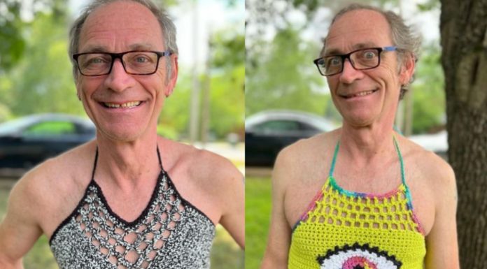 Pai vira “garoto-propaganda” da loja de crochês da filha e viraliza nas redes!